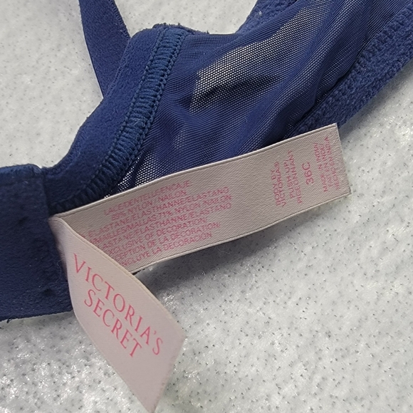 Victoria’s Secret Body by Victoria Push Up Bra Blue Gray Lace 36c - Picture 4 of 6